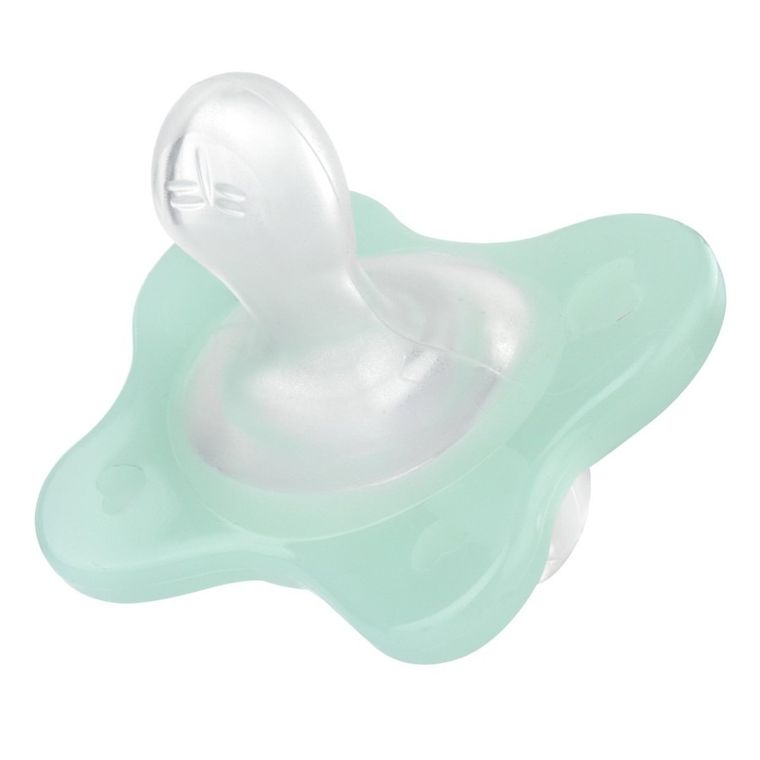 Chicco, PhysioForma Dual Soft, smoczek uspokajający, silikonowy, neutral, 0-2m