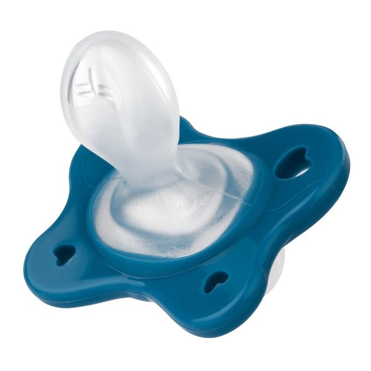 Chicco, PhysioForma Dual Soft, smoczek uspokajający, silikonowy, niebieski, 16-36m, 2 szt.