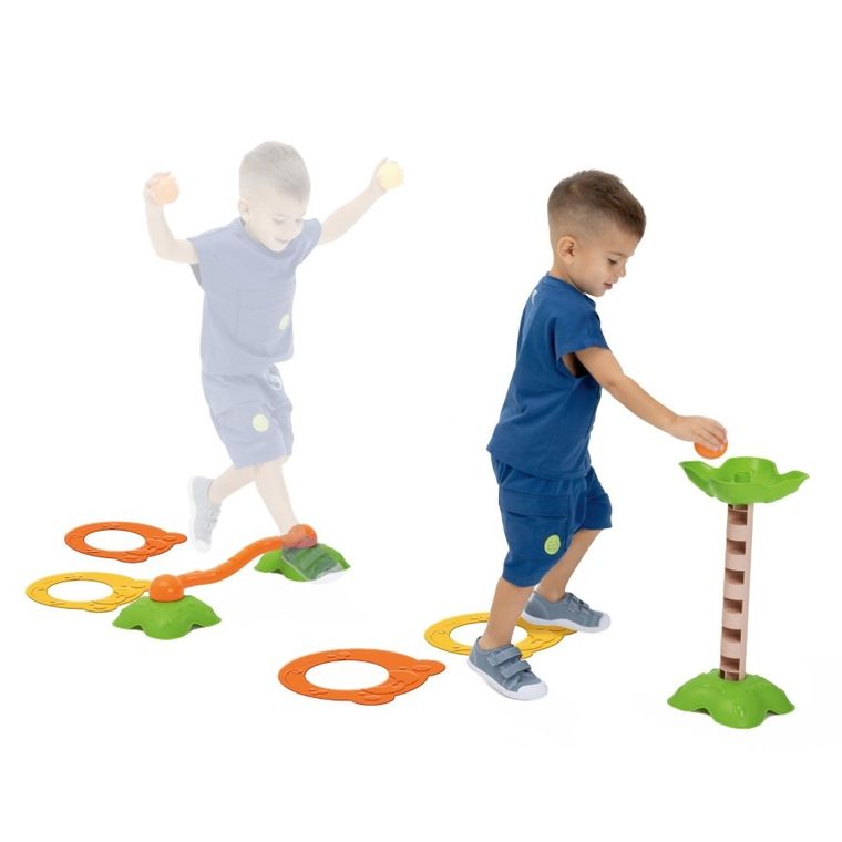 Chicco, zestaw gimnastyczny, 18 elementów