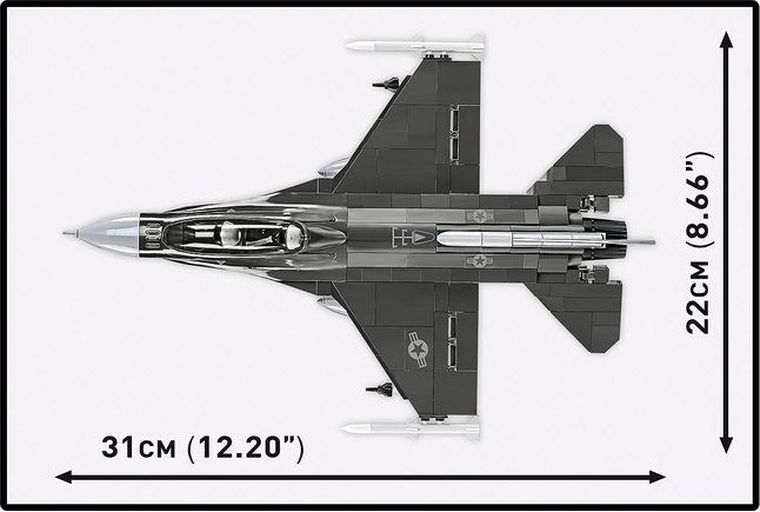 Cobi, Armed Forces, F-16C Fighting Falcon USAF, klocki, 1:48, 436 elementów