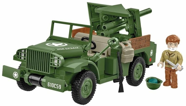 Cobi, Historical Collection WWII, 37 mm GMC M6 Fargo, 1:35, klocki, 230 elementów