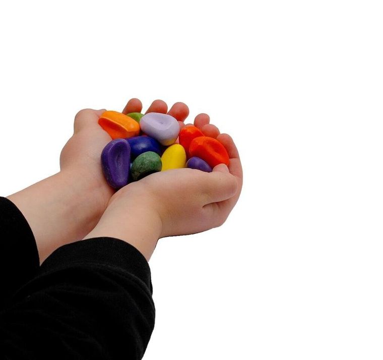 Crayon Rocks, kredki woskowe w pudełku, 16 kolorów, 64 szt.