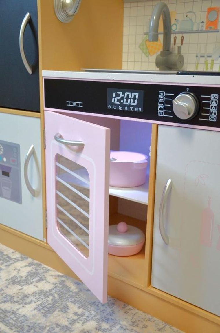 Enero, kuchnia drewniana, lampka LED, wooden, 87-30-83.5 cm