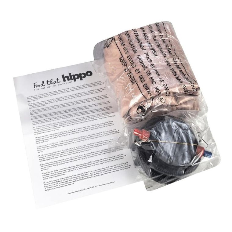 Find that Hippo, piłka do ćwiczeń typu peanut, różowa, 100 cm