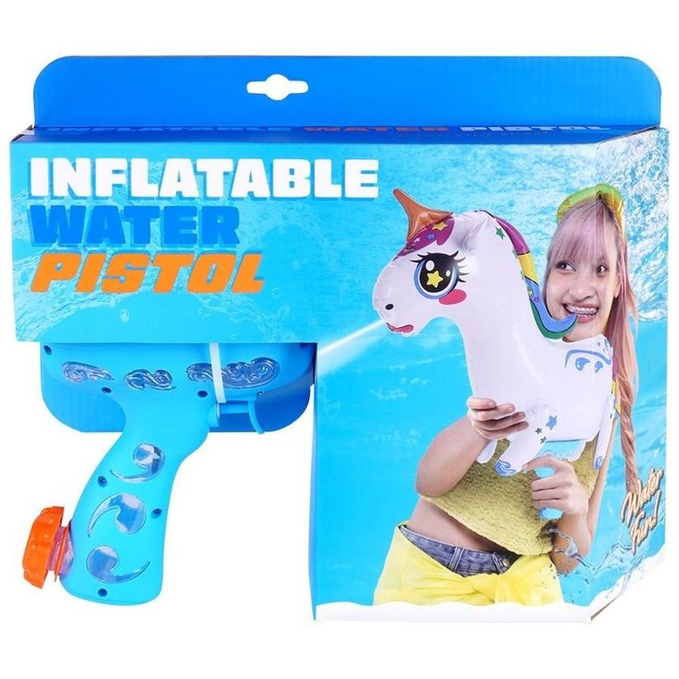 Free & Easy, dmuchany pistolet na wodę, jednorożec