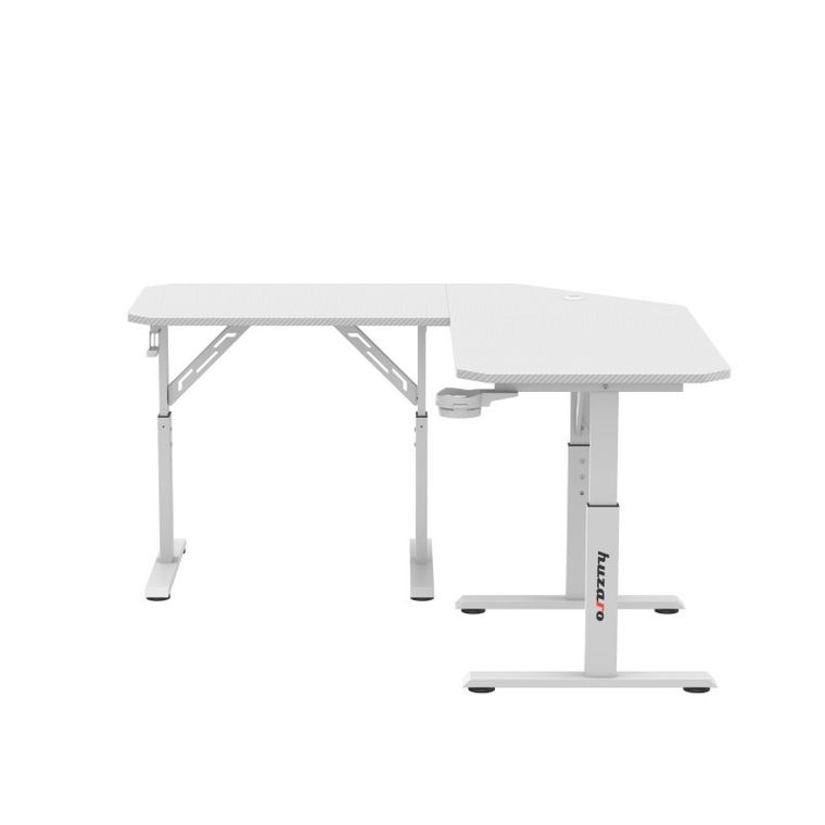 Huzaro, Hero 7.3 White, biurko gamingowe z regulacją wysokości