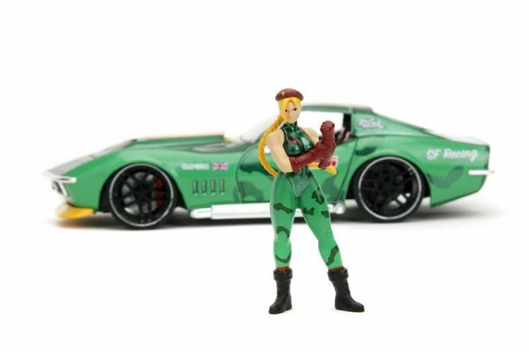Jada Toys, Street Fighter, 1969 Chevrolet, model pojazdu z figurką, 1:24