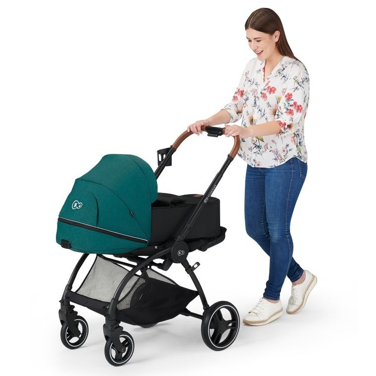 Kinderkraft, Evolution Cocoon, wózek wielofunkcyjny 2w1, Midnight Green