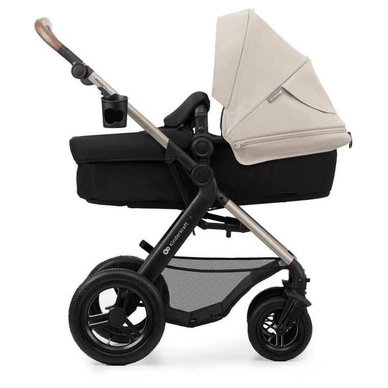 Kinderkraft, Moov 2, Air Wheels, wózek wielofunkcyjny 4w1, Moonlight Grey