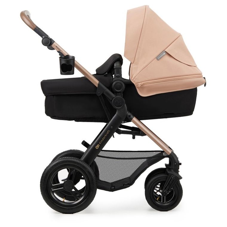 Kinderkraft, Moov 2, Air Wheels, wózek wielofunkcyjny 4w1, Sand Beige