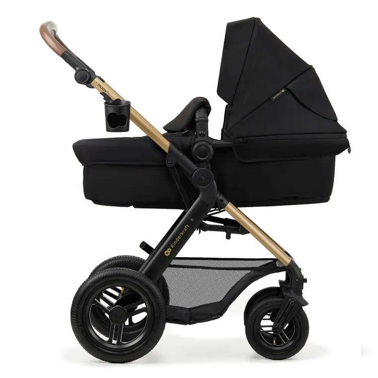 Kinderkraft, Moov 2 Air, wózek wielofunkcyjny, 3w1, Pure Black