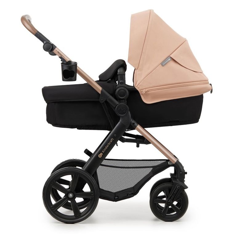Kinderkraft, Moov 2, Eva Wheels, wózek wielofunkcyjny 4w1, Sand Beige