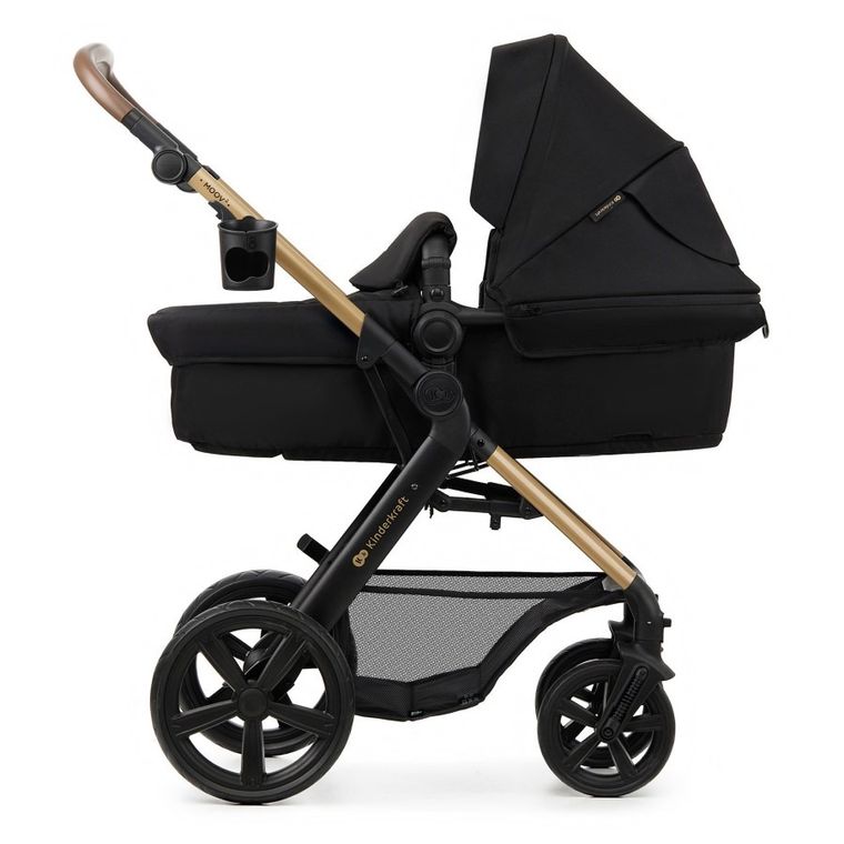 Kinderkraft, Moov 2, wózek wielofunkcyjny, 3w1, Pure Black