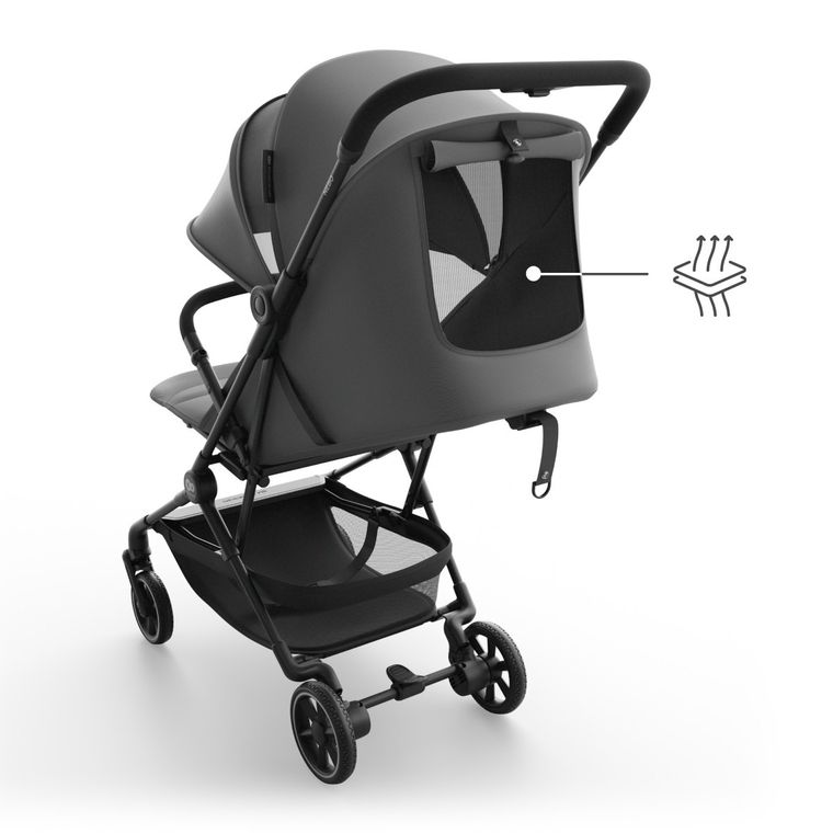 Kinderkraft, Nebo, wózek spacerowy, kabinowy, Platinum Gray