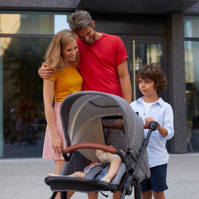 Kinderkraft, Prime, wózek wielofunkcyjny 3w1, Beige