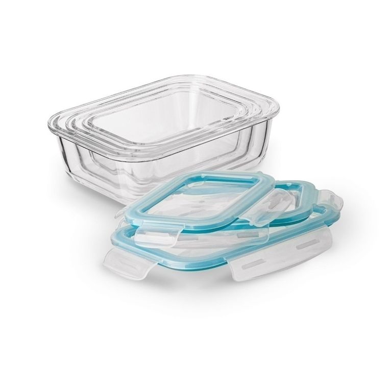 Könighoffer, Largo, szklany lunchbox, pojemnik na żywność, 3 szt.