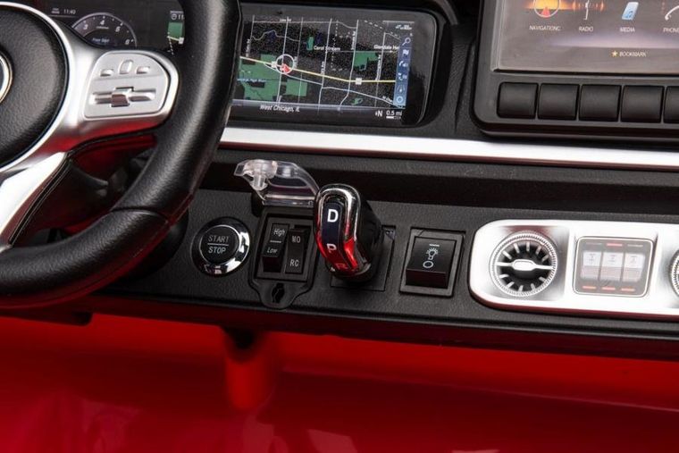 Lean Cars, Mercedes-Benz G63 XXL, pojazd na akumulator 4-4, czerwony