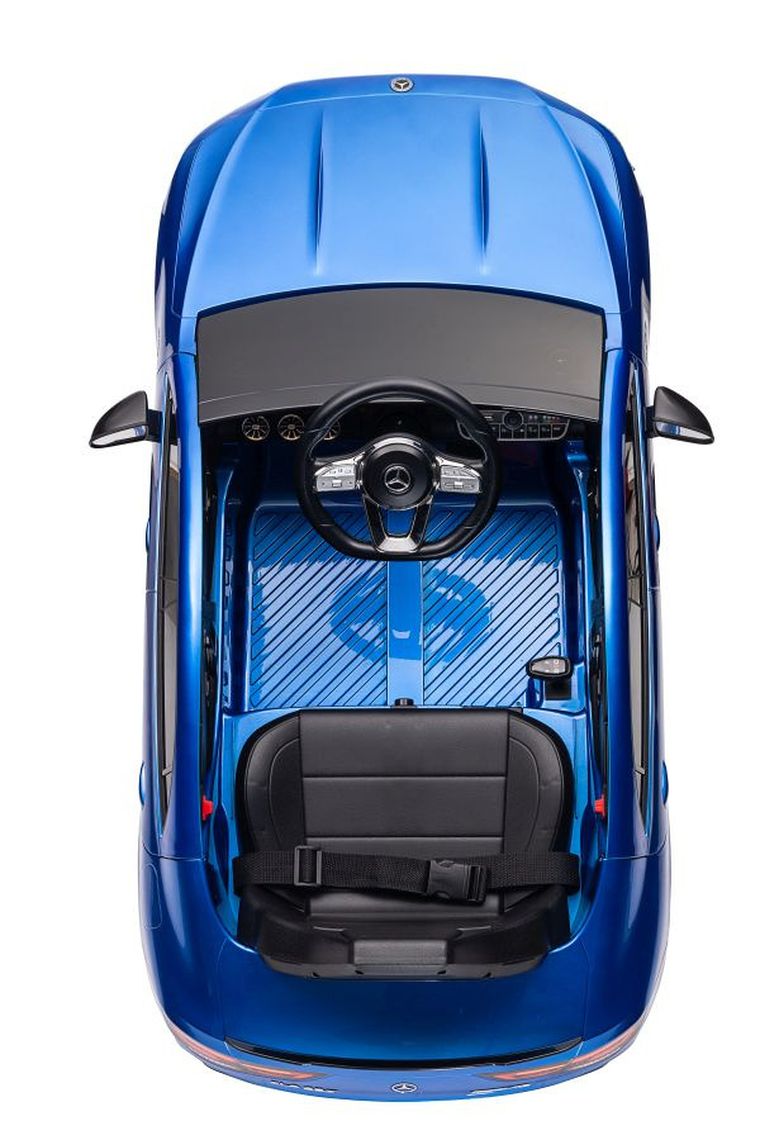 Lean Cars, Mercedes CLA 45S AMG, pojazd na akumulator 4-4, niebieski lakierowany