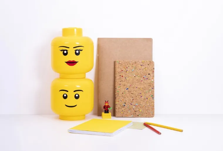 LEGO, mała głowa, chłopiec, pojemnik do przechowywania, rozmiar S, 2l