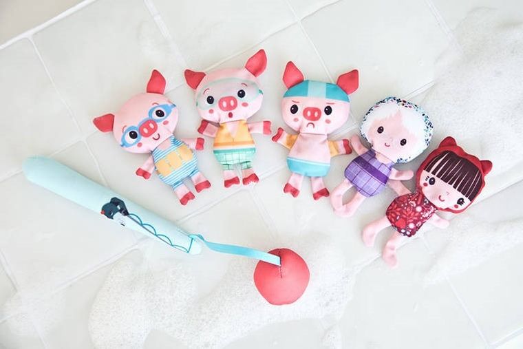 Lilliputiens, Wilk Louis, zestaw do wędkowania w kąpieli, 12m+