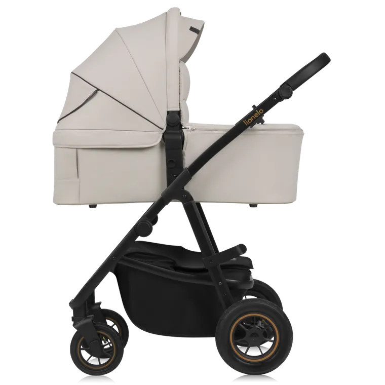Lionelo, Amber Plus, wózek wielofunkcyjny 3w1, Beige Sand