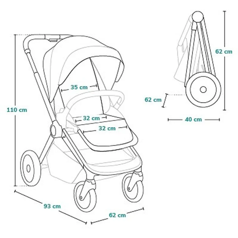 Lionelo, Mika Plus, wózek spacerowy, Beige Sand