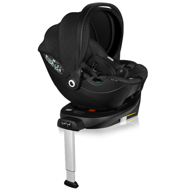 Lionelo, Moxie, i-Size, fotelik samochodowy z bazą, Black Carbon, 40-87 cm