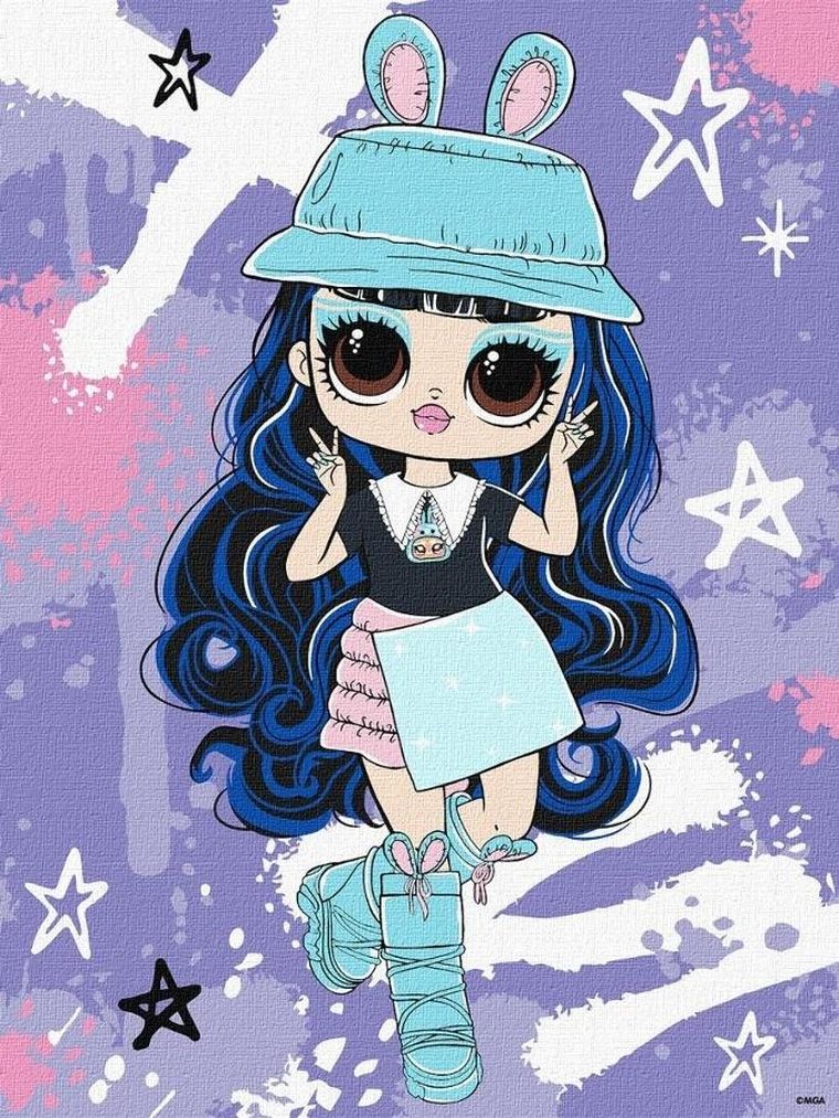 L.O.L. Surprise! malowanie po numerach, 30-40 cm