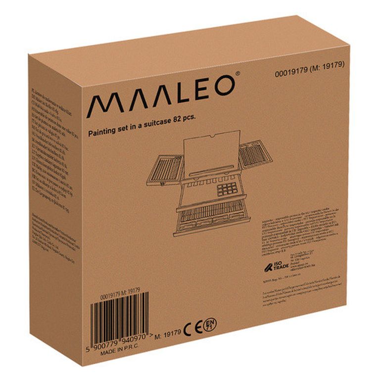 Maaleo, zestaw do malowania w walizce, 83 szt.