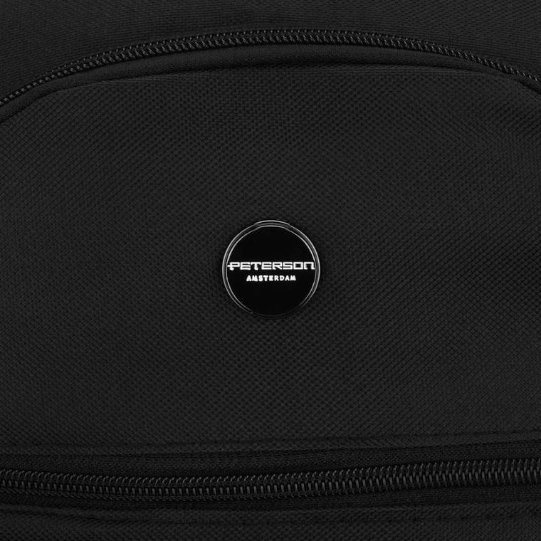 Peterson, plecak podróżny plecak, 2-komorowy, czarny