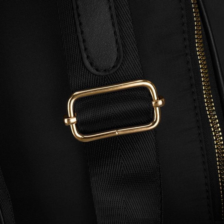 Plecak miejski, czarny, skóra ekologiczna, Peterson