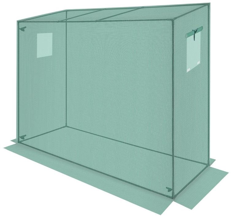 Saska Garden, szklarnia do pomidorów i ogórków, zielona, 200-77-168-150 cm