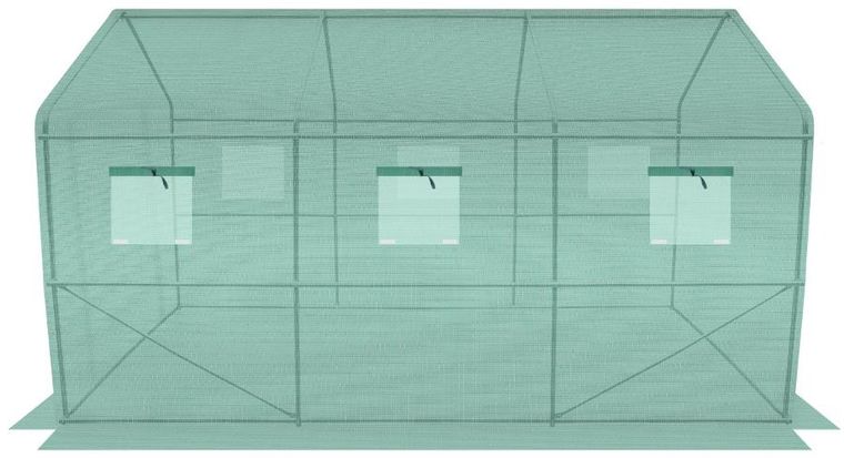 Saska Garden, tunel ogrodowy, szklarnia, zielona, 200-350-200 cm