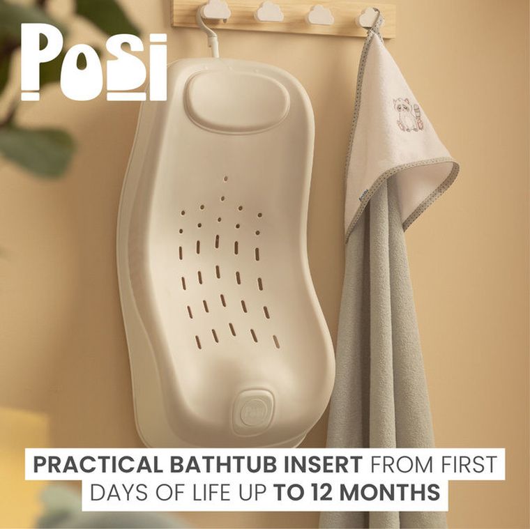 Sensillo, Posi, wkładka do wanienki składana, beżowy