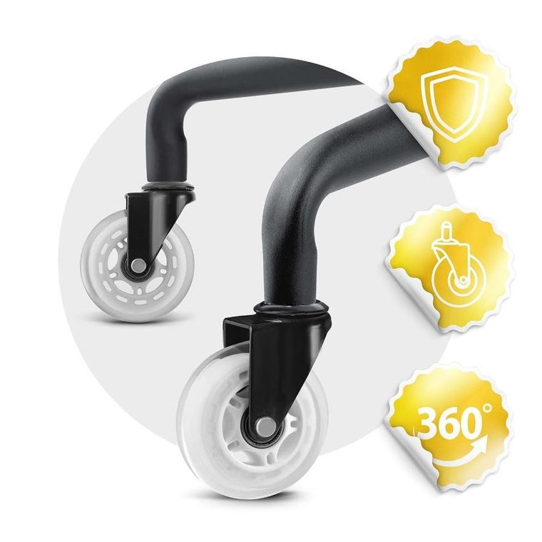 Sofotel, kółka kauczukowe do foteli, przezroczyste, 5 szt.