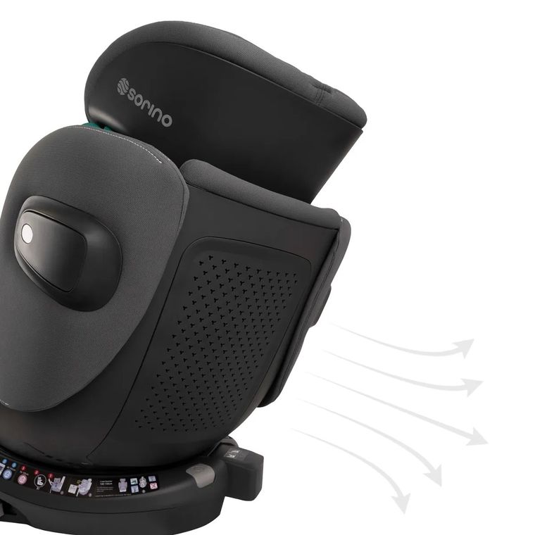 Sorino, Aurora, fotelik samochodowy z bazą, 360°, grey, 40-150 cm