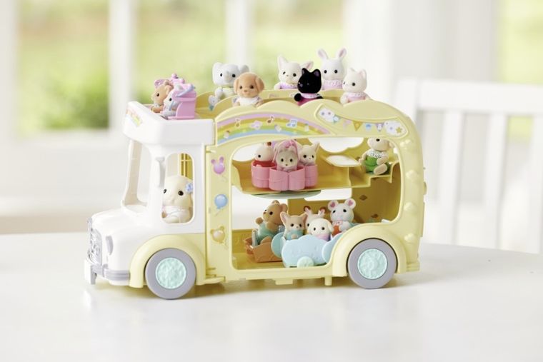 Sylvanian Families, Kolorowy Autobus, rozkładany pojazd, 5744