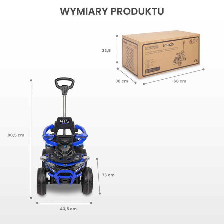 Toyz, Movix, jeździk, czerwony