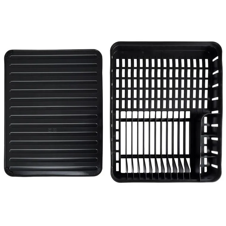 Vilde, Loft, ociekacz do naczyń, czarny, 39,8-31-12 cm