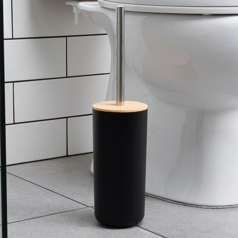 Vilde, zestaw łazienkowy, czarny, 6 elementów