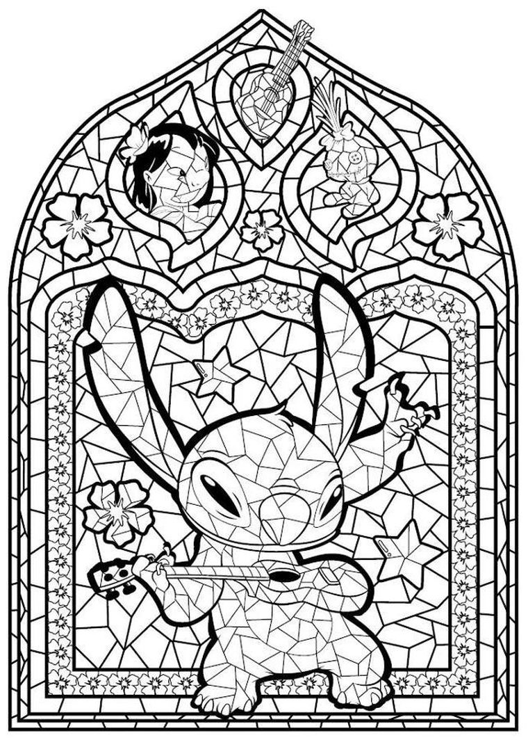 100% Stitch. Mandale, iluzje optyczne, scenki do kolorowania. Art therapy