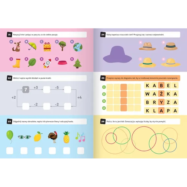 100 zadań. Łamigłówki dla dzieci od 6 lat