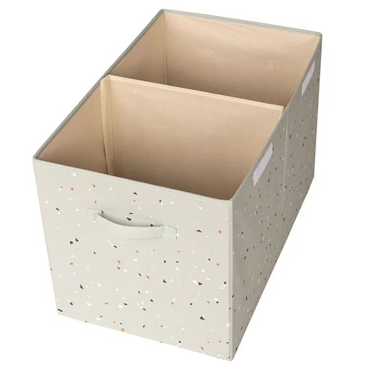 3 Sprouts, Recycled Terrazzo, pudełko zamykane na zabawki, green