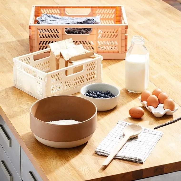 3 Sprouts, skrzynka na zabawki, składana, Large Clay