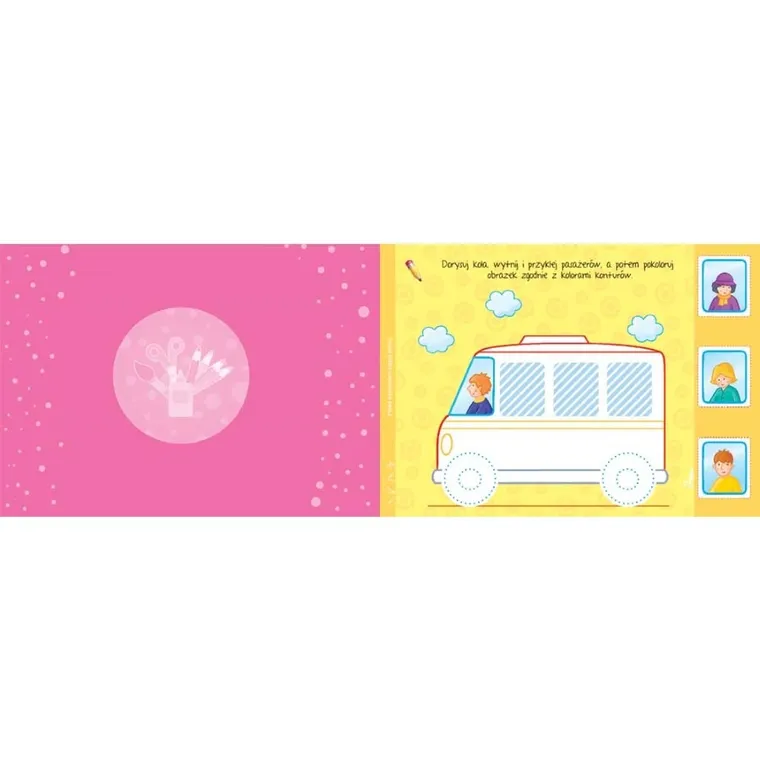 4-latek rysuje, wycina, nakleja. Kreatywna książeczka dla małego artysty