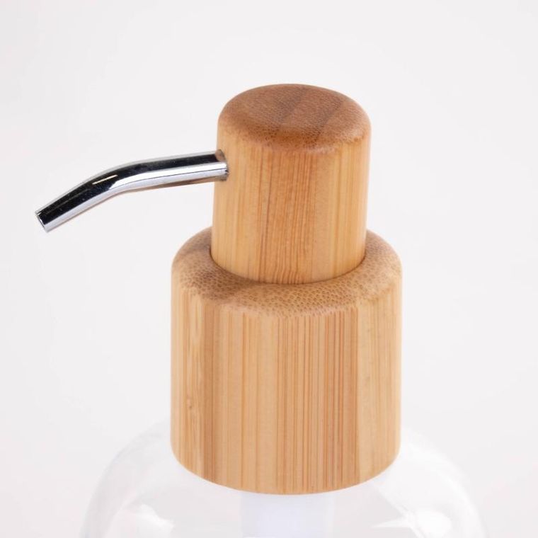 4living, dozownik mydła lina, szkło i bambus