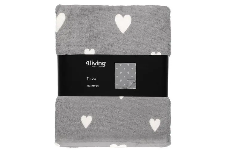 4living, Heritta, koc polarowy, 130-160 cm