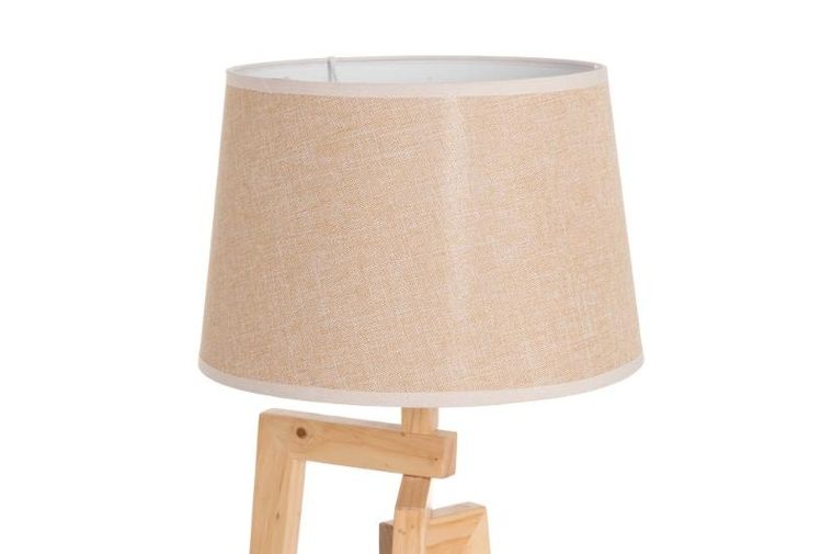4living, lampa stołowa z lnianym abażurem, 66 cm