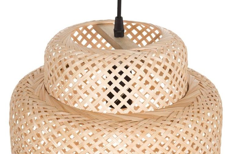 4living, lampa sufitowa z bambusowej plecionki, ø 30 cm