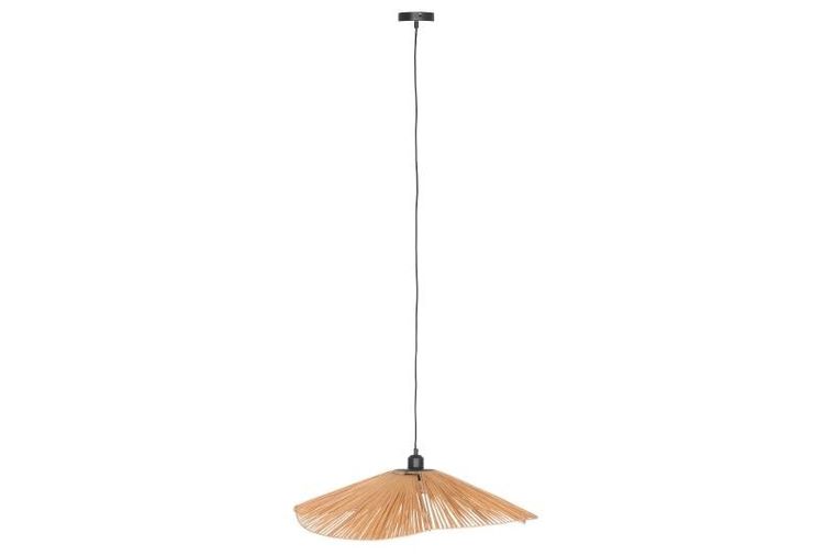 4living, lampa sufitowa z rafii, Leija, ø 68 cm
